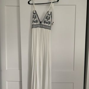 Lulus white maxi dress.